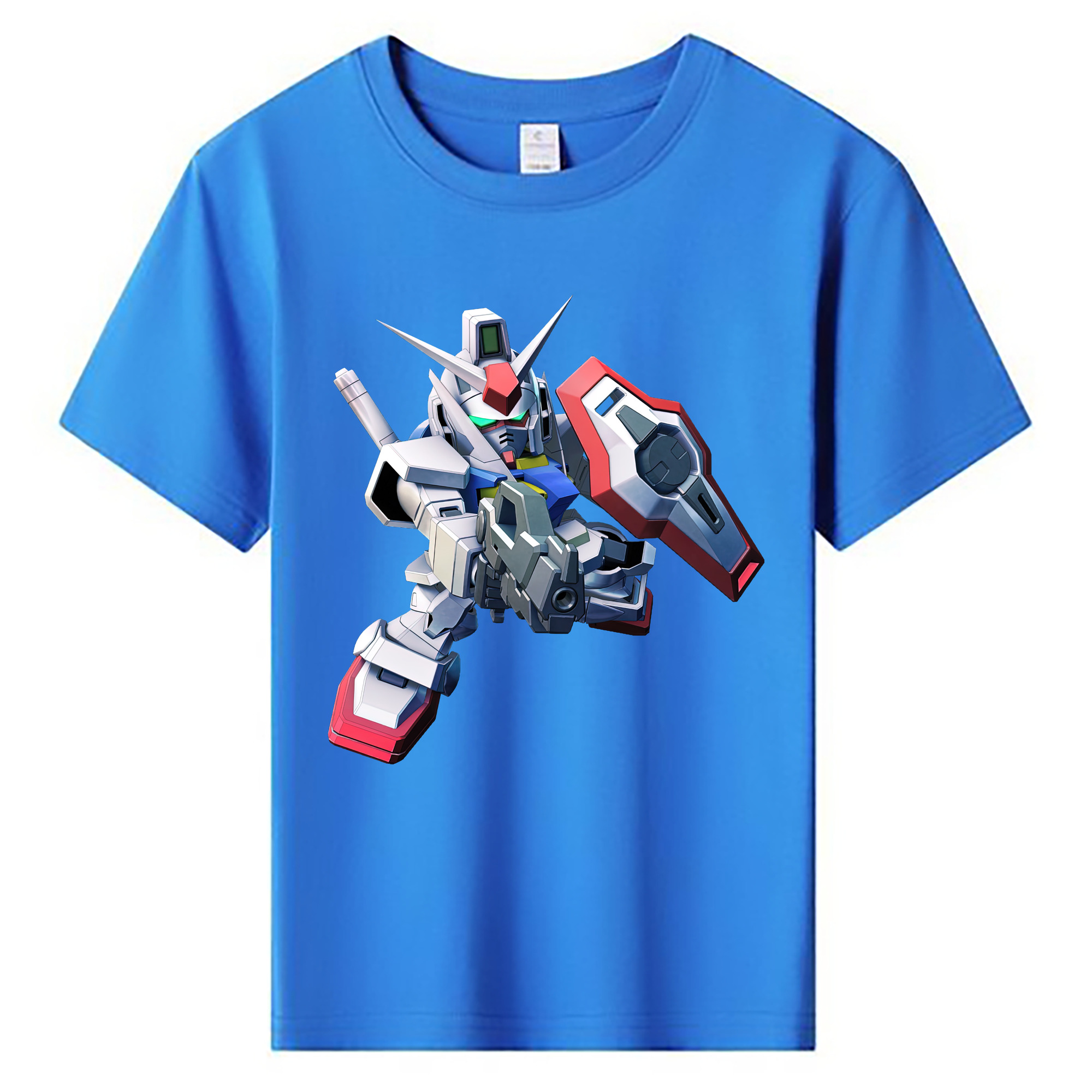 （画像用） 機動戦士ガンダム Mobile Suit Gundam 綿100％キッズTシャツ（フロントプリント）
